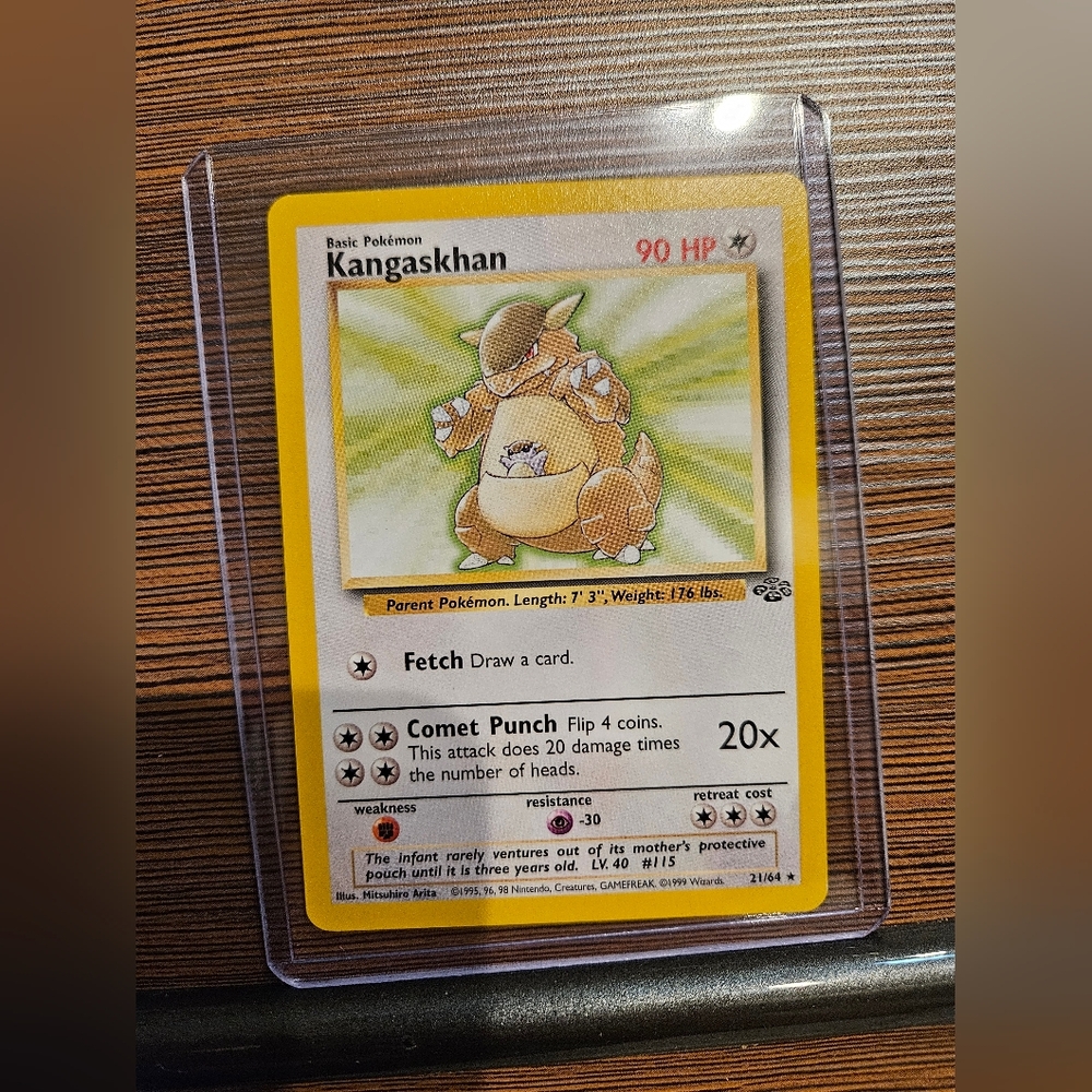 Pokemon Kangaskhan 21/64 Jungle Trading Card